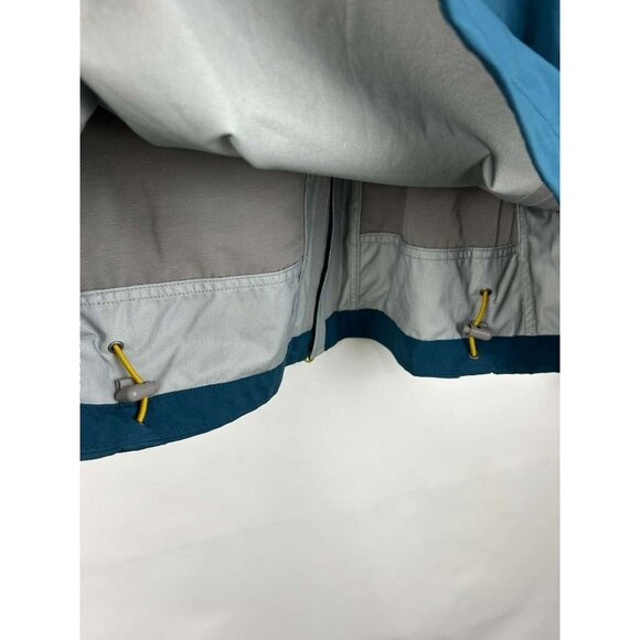 GoLite Men's Size Large Polartec Jacket Blue/Gray Full Zip Windbreaker Hooded - Picture 13 of 16